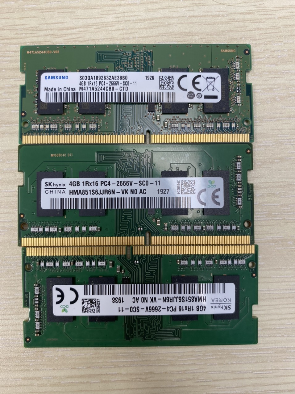 Ram Laptop DDR4 4GB Bus 2666, tháo máy Bảo Hành 3 Tháng