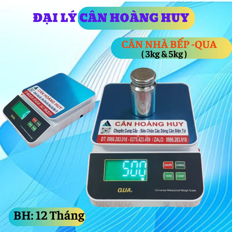 Cân điện tử nhà bếp qua dùng sạc usb màn hình led xanh cân điện tử hoàng huy