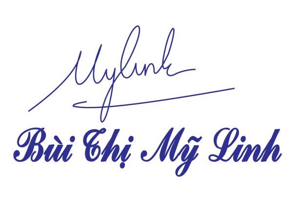 Mộc chữ ký hoặc chữ ký kèm tên nhiều kích thước