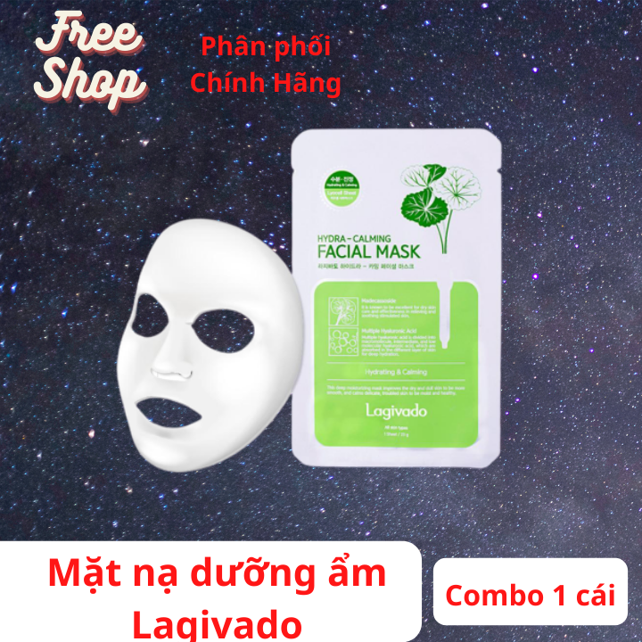 [HCM]Mặt nạ dưỡng ẩm lagivado Hàn Quốc giúp làm trắng sáng phục hồi da  cải thiện làn da cho làn da luôn khỏe đẹp.- 1 Miếng