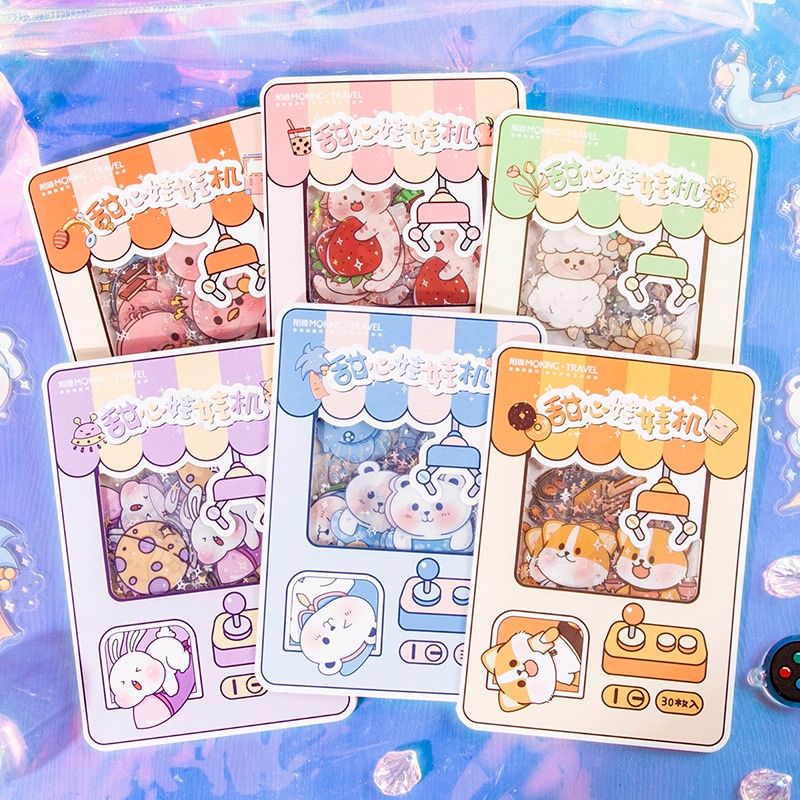 Set túi Sticker BB Diy họa tiết con vật Pet cưng dễ thương độc đáo nhìu màu sắc