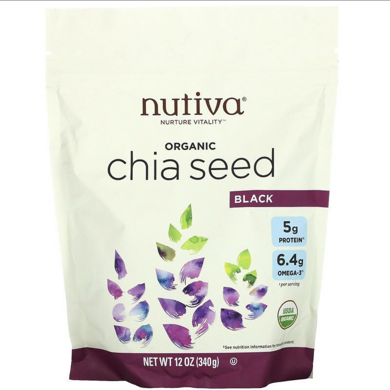 Hạt chia Nutiva 340g - Chia Seed Nutiva 340g