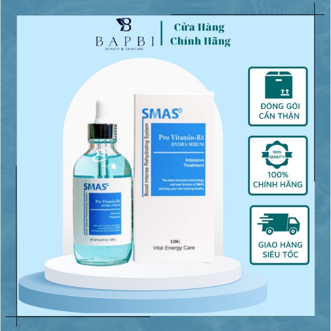 Serum smas pro vitamin b5 hydra serum phục hồi và cấp ẩm 120g