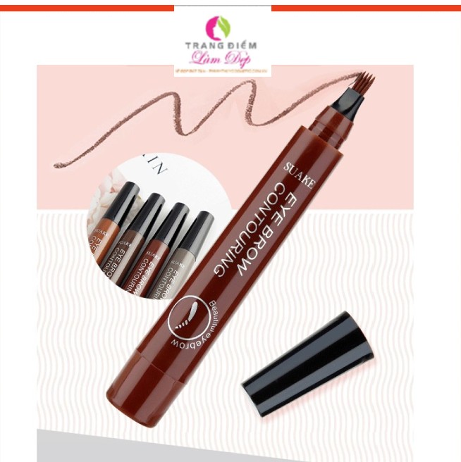 Bút chì kẻ lông mày phẩy sợi 4d mking pretty chống nước