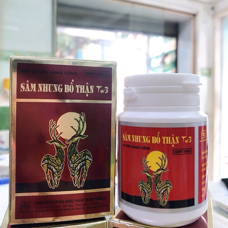 Sâm nhung bổ thận trung ương 3 TW3-chai 30 viên.