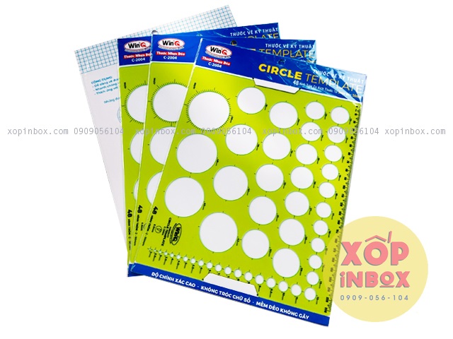 Thước lỗ tròn vẽ kỹ thuật Cicle Template C2004