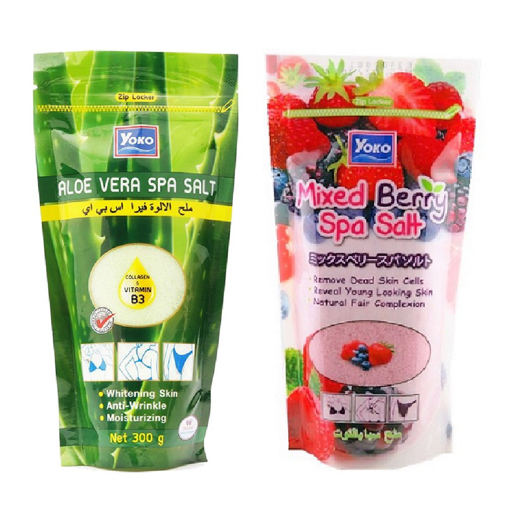 Muối tắm tẩy tế bào chết yoko spa salt 300g