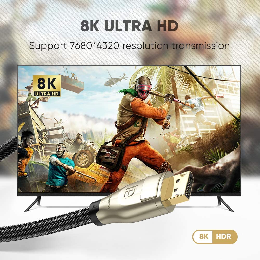 Cáp Displayport 1.4 hỗ trợ 8K dài 1-3M UGREEN DP112 Cáp Displayport 1.4 hỗ trợ 8K dài 1-3M UGREEN DP112