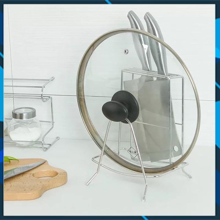 Kệ để dao thớt INOX-giá treo đựng thớt tiện lợi- Kệ đỡ dao thớt đa dung trong nhà bếp,sắp xếp căn bếp trở nên gọn gàng hơn