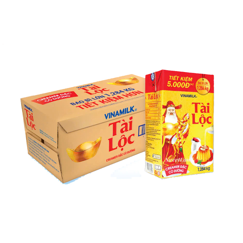  Thùng 12 hộp Sữa đặc Vinamilk Tài Lộc   NGÔI SAO 1284g 