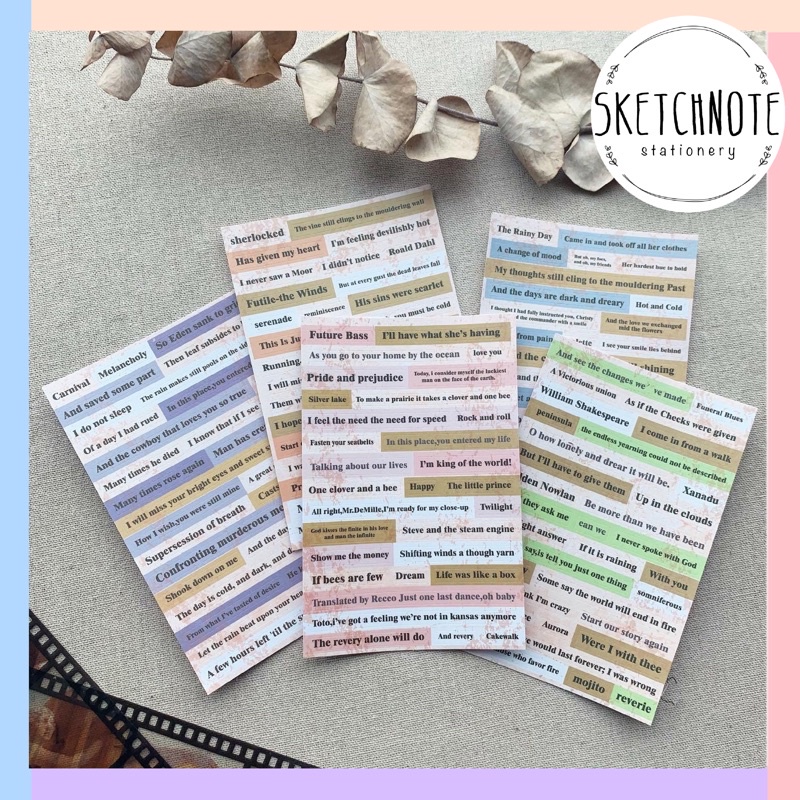 Sticker chữ sticker quote vintage ST060