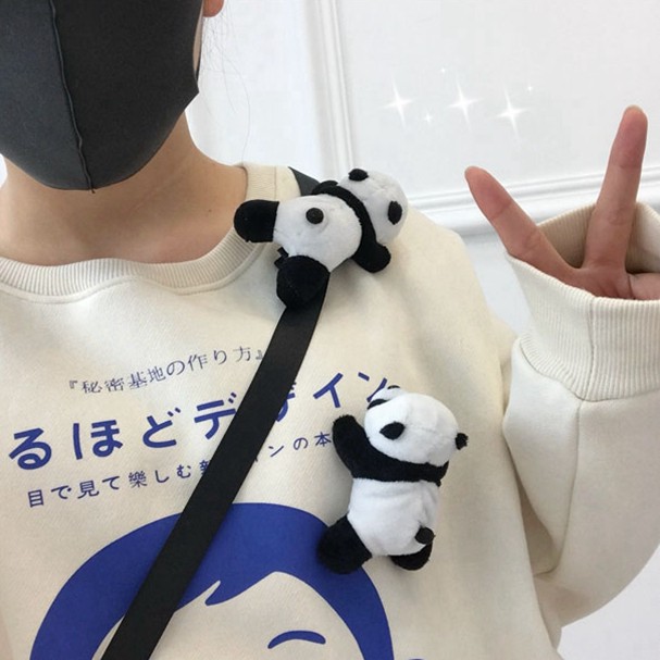 Móc Thú Bông Gắn Túi Balo Gấu Trúc Nhỏ Xinh Có Giá Sỉ Móc Gấu Trúc Ếch Bông - Pk004