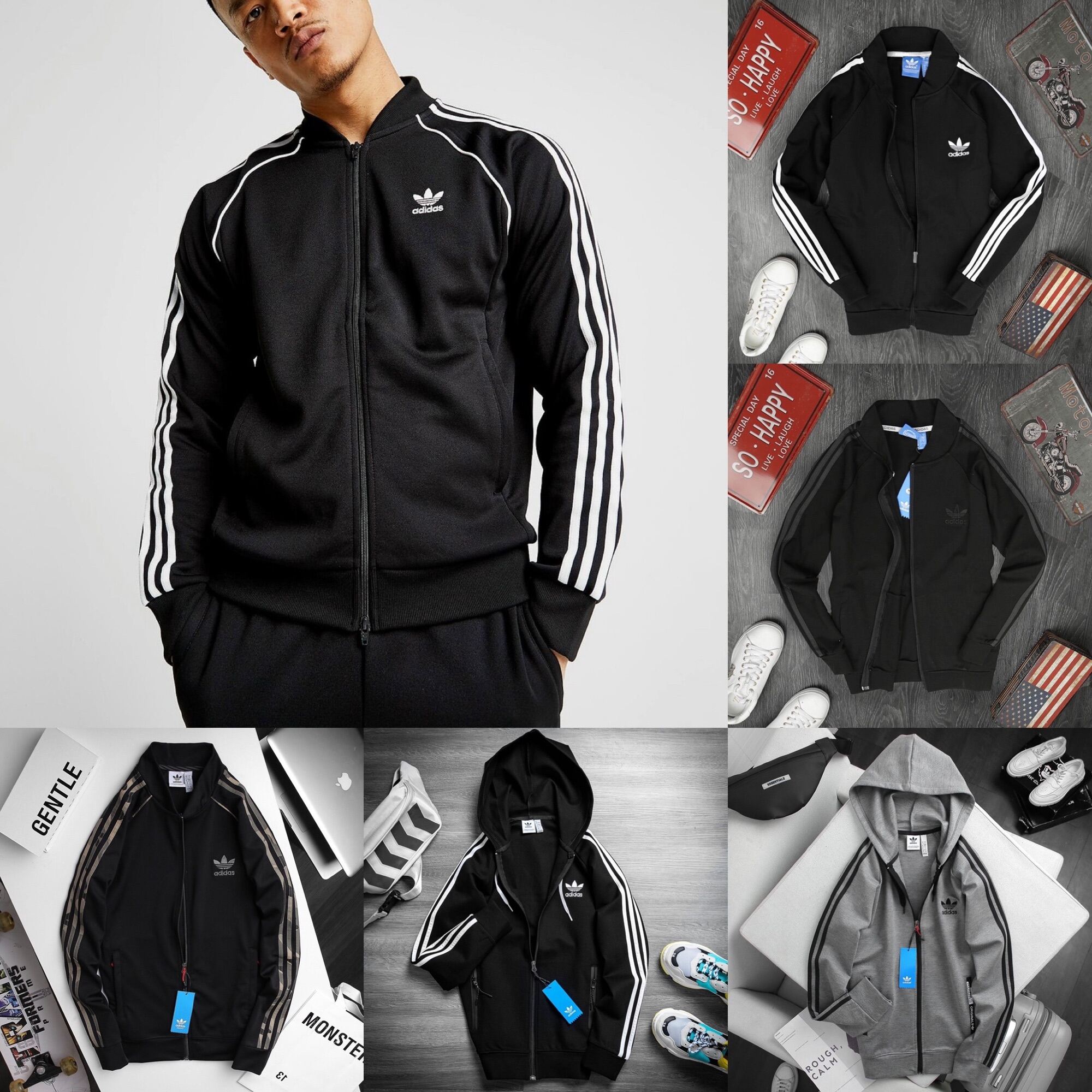 [3-5/8 Hoàn Tiền 25%]Áo Khoác Adidass jacket poly chuẩn hãng