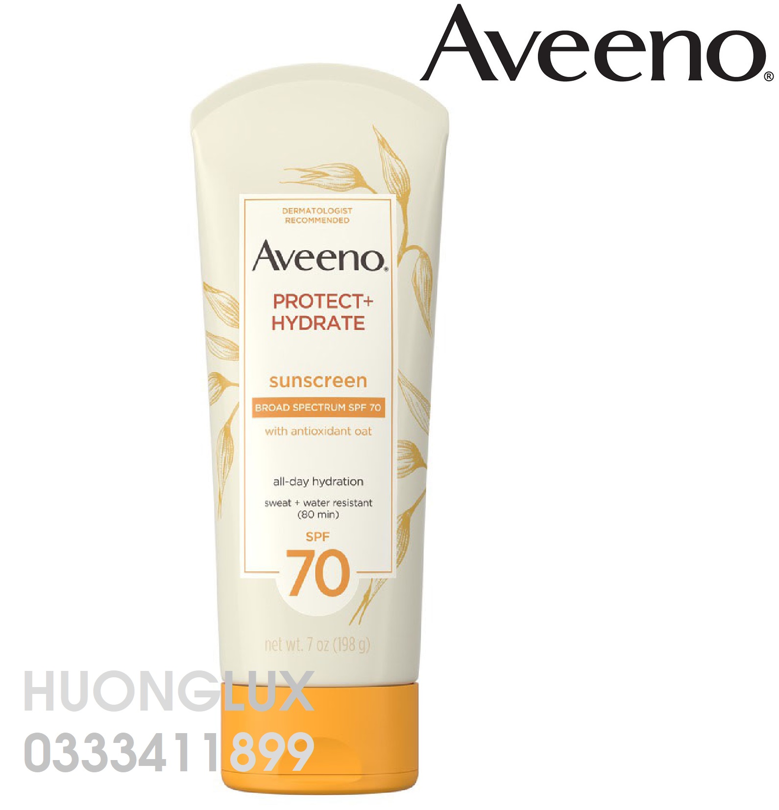 Kem chống nắng Aveeno Protect + Hydrate Sunscreen Broad Spectrum SPF 70