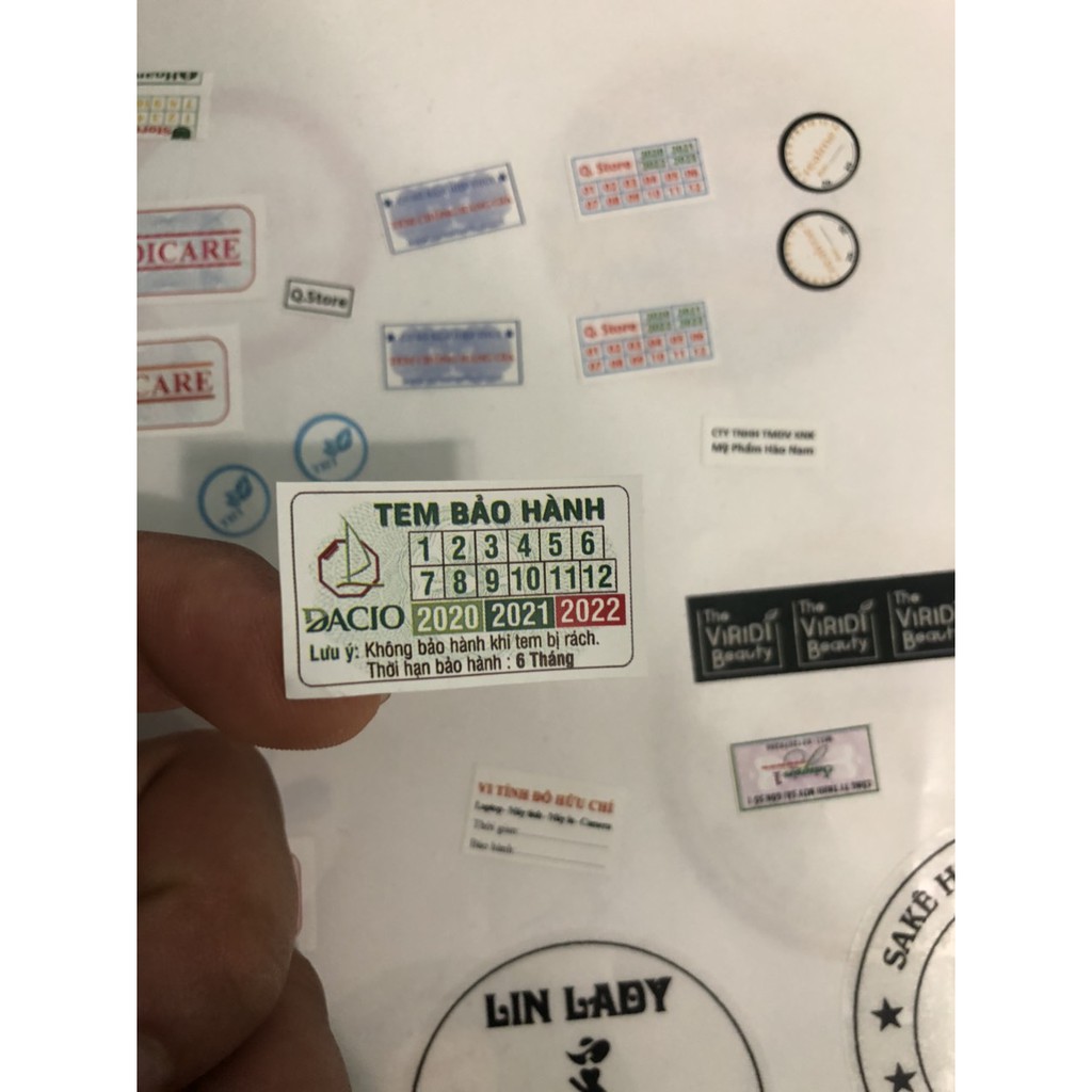 [HCM]1000 tem bảo hành  tem vỡ tem niêm phong  theo yêu cầu