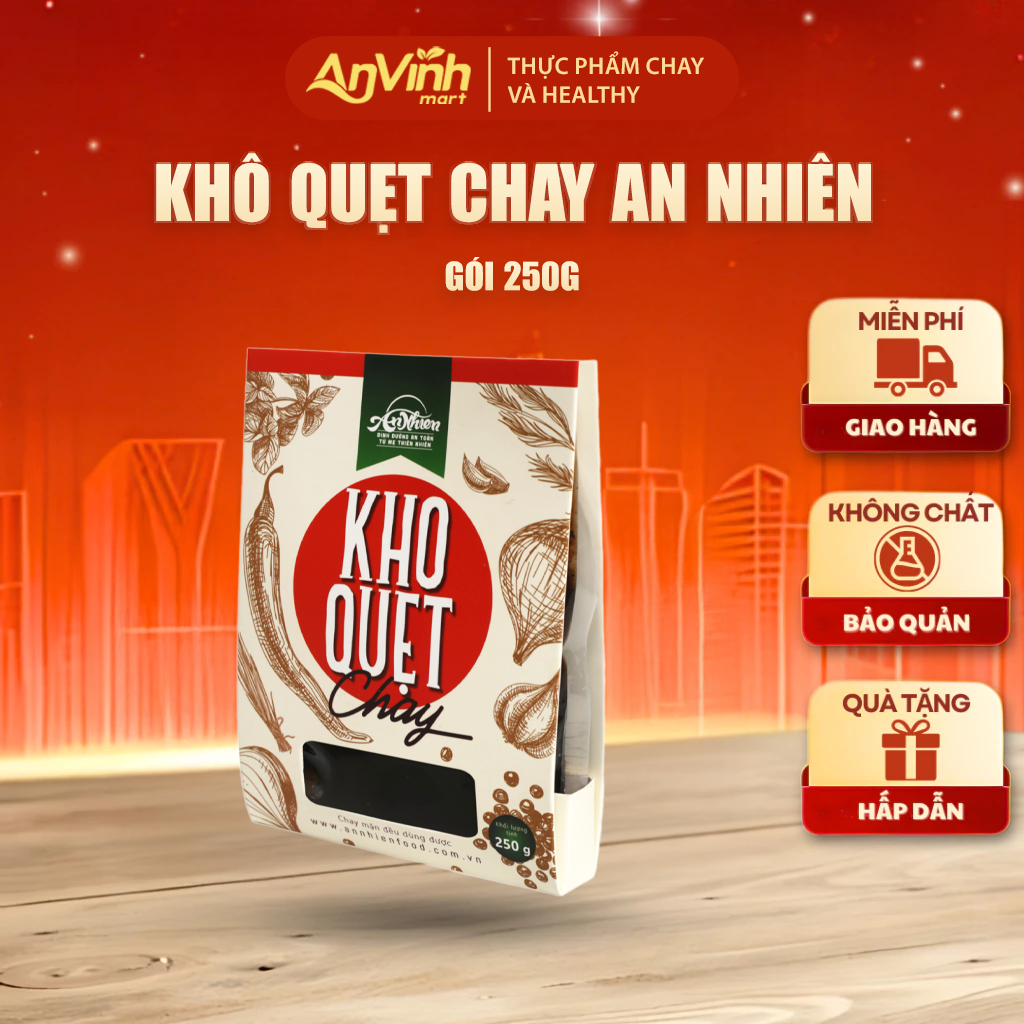 Kho Quẹt Chay An Nhiên 250g, Dinh dưỡng thuần chay, Gia vị Chay, Healthy