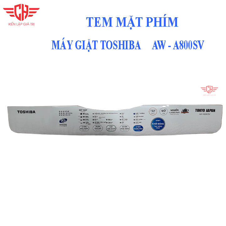 Tem phím máy giặt Toshiba B1000