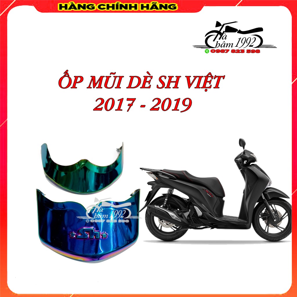 Ốp mũi dè sh việt 2017 - 2019 ; bọc mỏ dè sh, ốp mỏ dè sh, bịt mũi dè xe máy sh