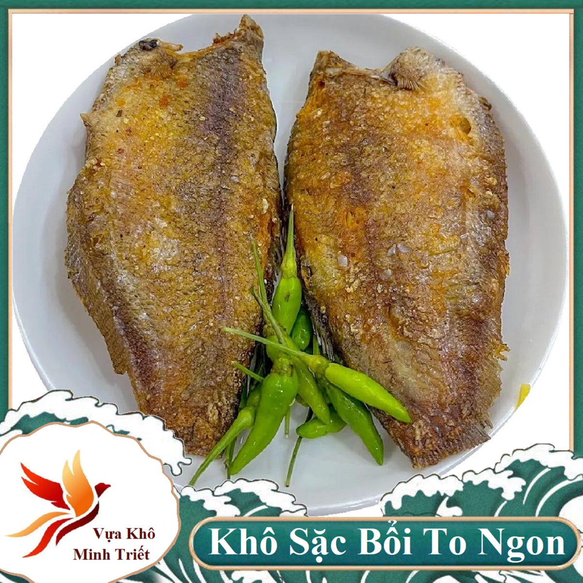 1KG KHÔ CÁ SẠC SIÊU TO Y NHƯ HÌNH  - ĐẶC SẢN U MINH CÀ MAU-Vựa Khô Minh Triết