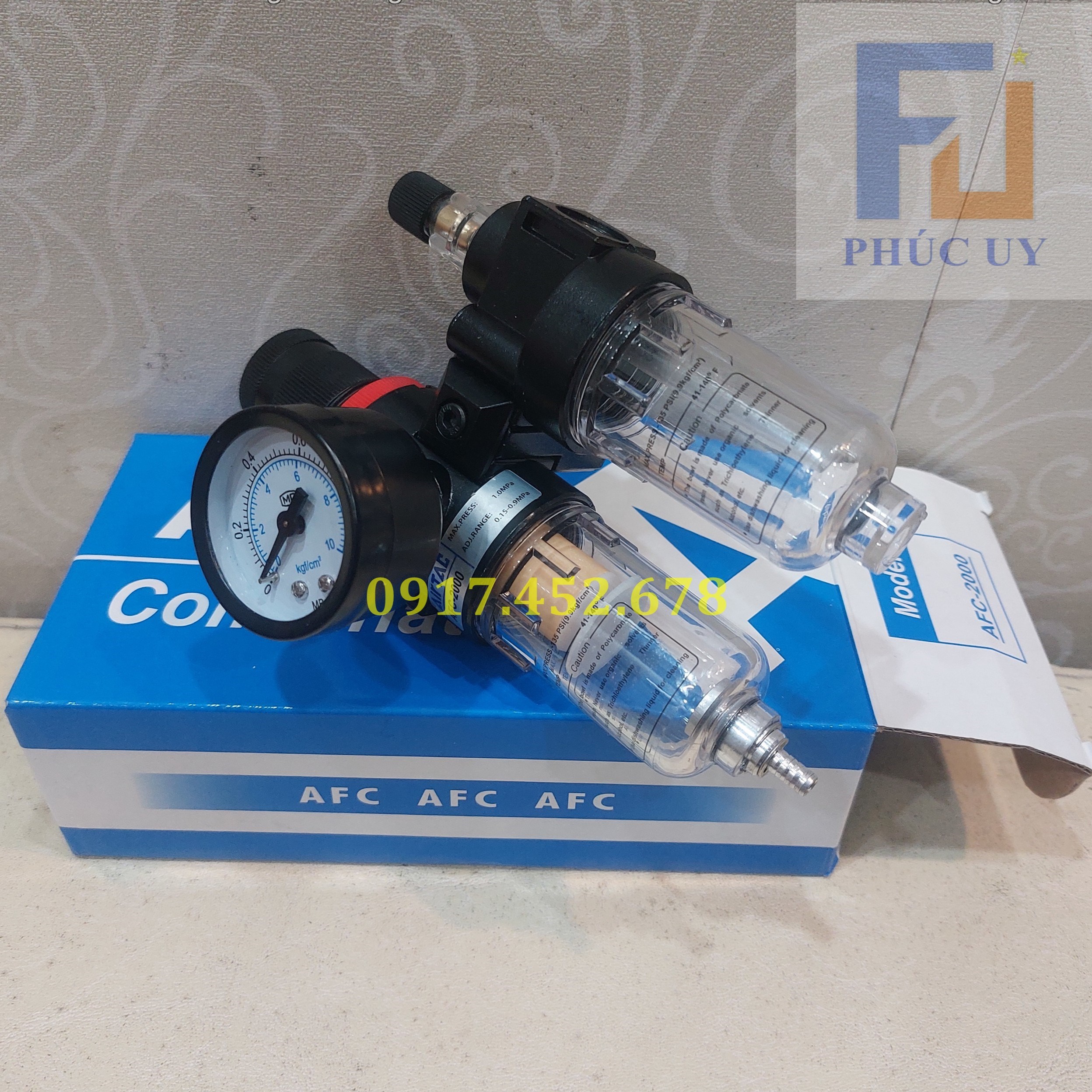 Đồng hồ lọc khí tách nước khí nén afc-2000