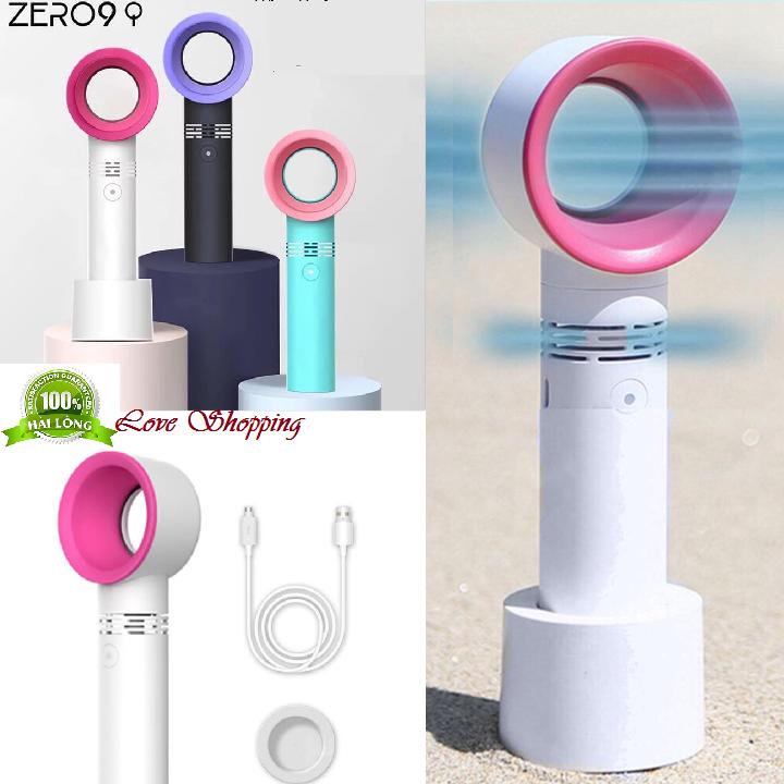 Quạt không cánh cầm tay mini sạc pin 3 mức điều chỉnh