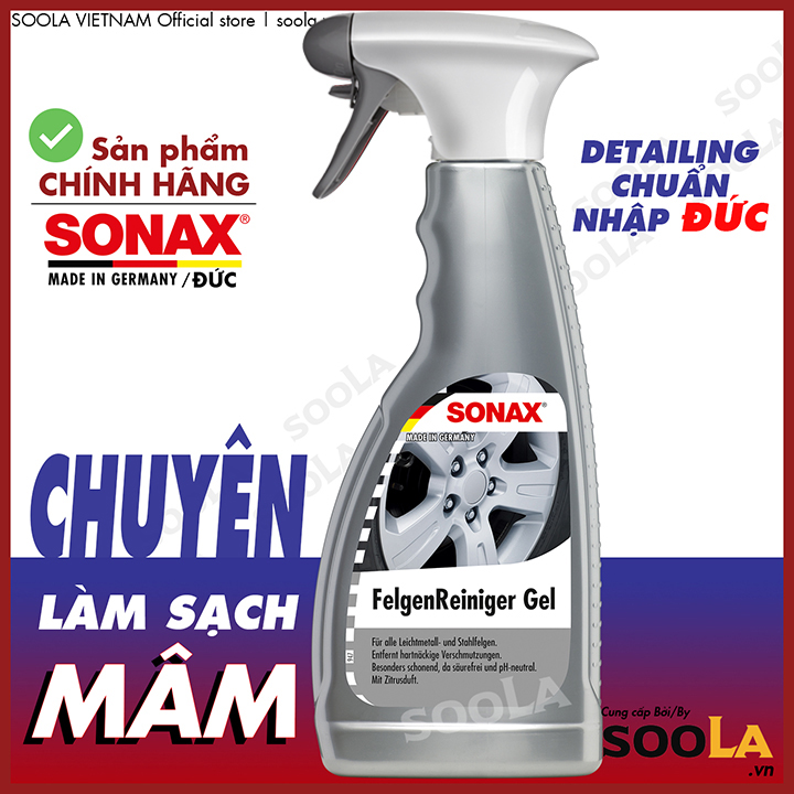Dung dịch tẩy rửa mâm xe an toàn sonax 500ml 429200