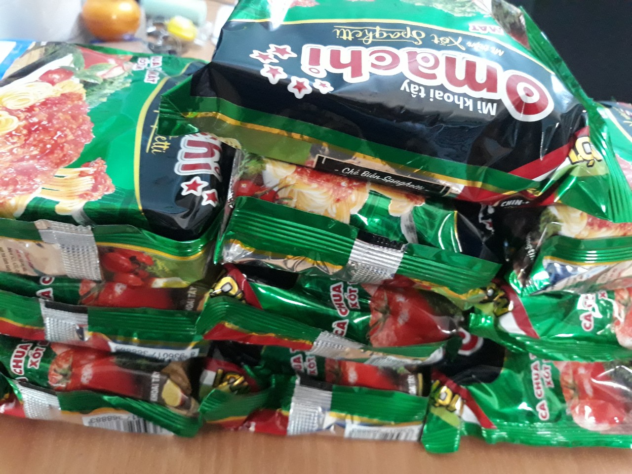 Combo 5 Mì omachi cà chua tươi,mát xốt bò bằm