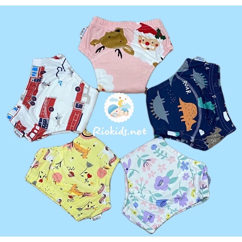 Combo 05 quần bỏ bỉm vải riokids chống hăm dành cho bé size 80 90 100 110