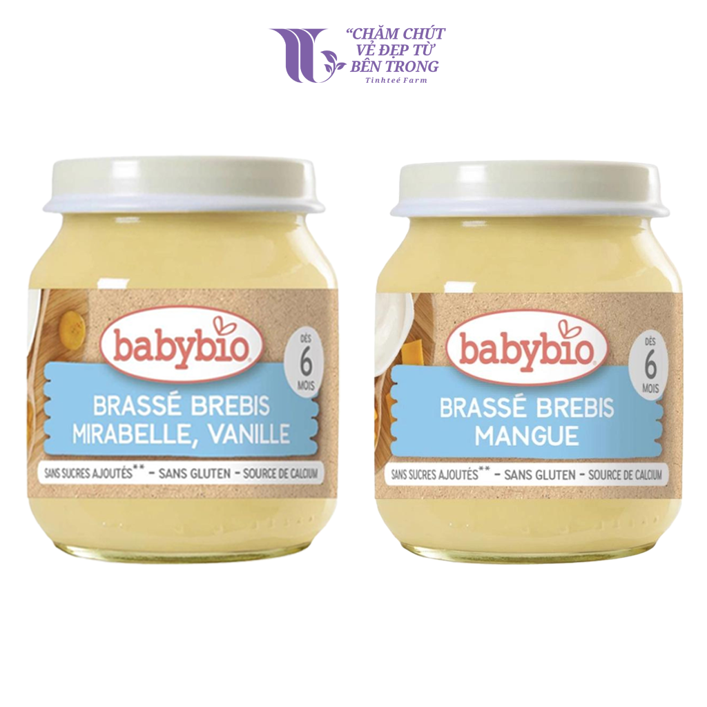 Sữa chua cừu hữu cơ cho bé vị Babybio dạng hũ thuỷ tinh 130g (trên 6 tháng)