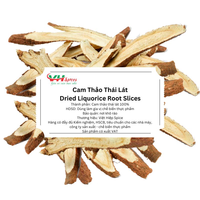 Cam Thảo Thái Lát(Dried Liquorice Root Slices) Việt Hiệp