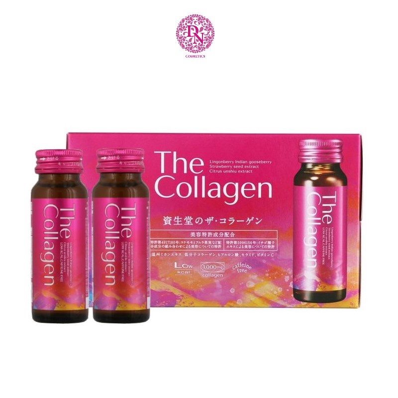 Nước uống đẹp da The Collagen Shiseido Hộp 10 chai - Màu Tím