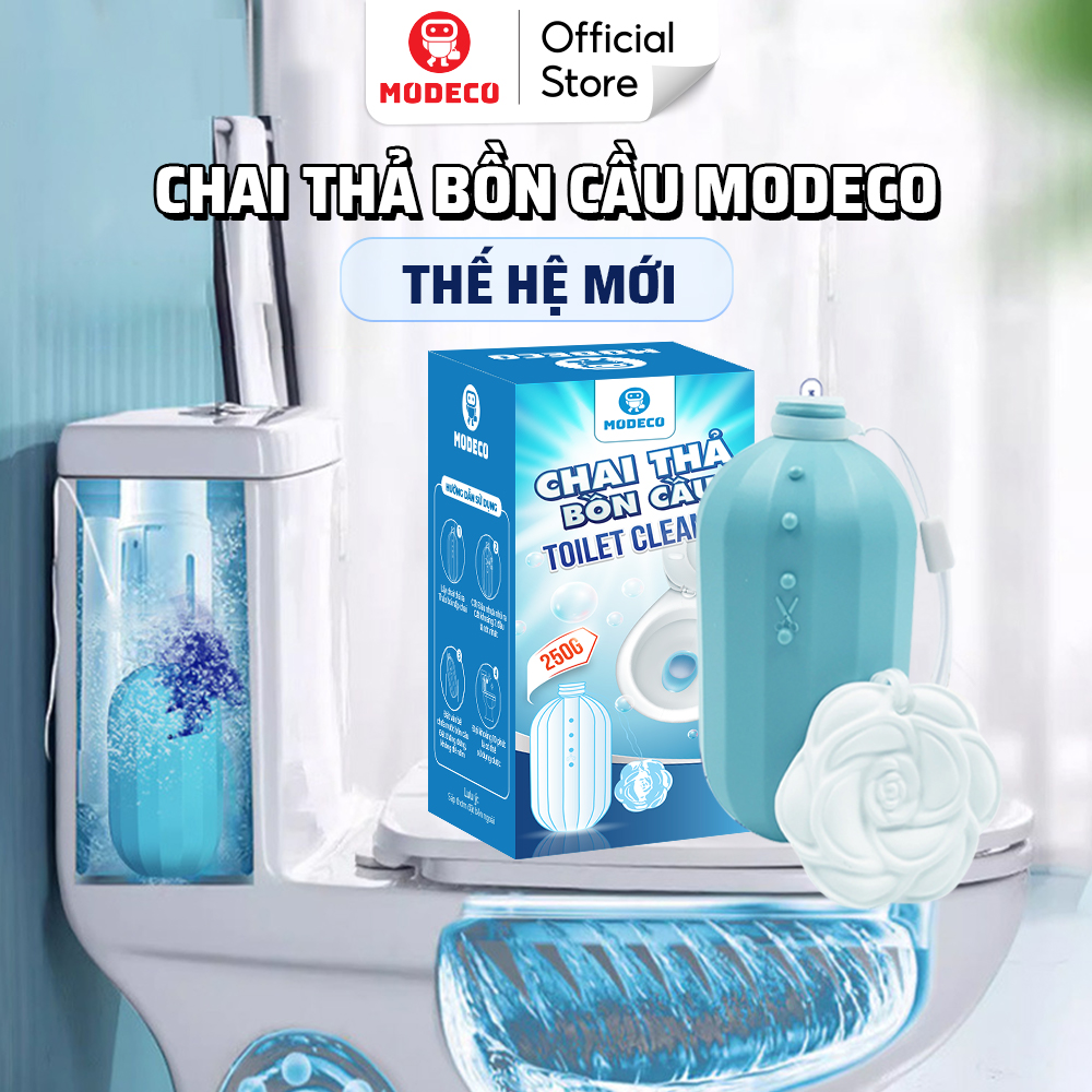 Chai Thả Bồn Cầu Khử Mùi Diệt Khuẩn - Tẩy Vệ Sinh Làm Sạch Toilet - Mùi Hương Thơm Hoa Cỏ Dễ Chịu - Modeco