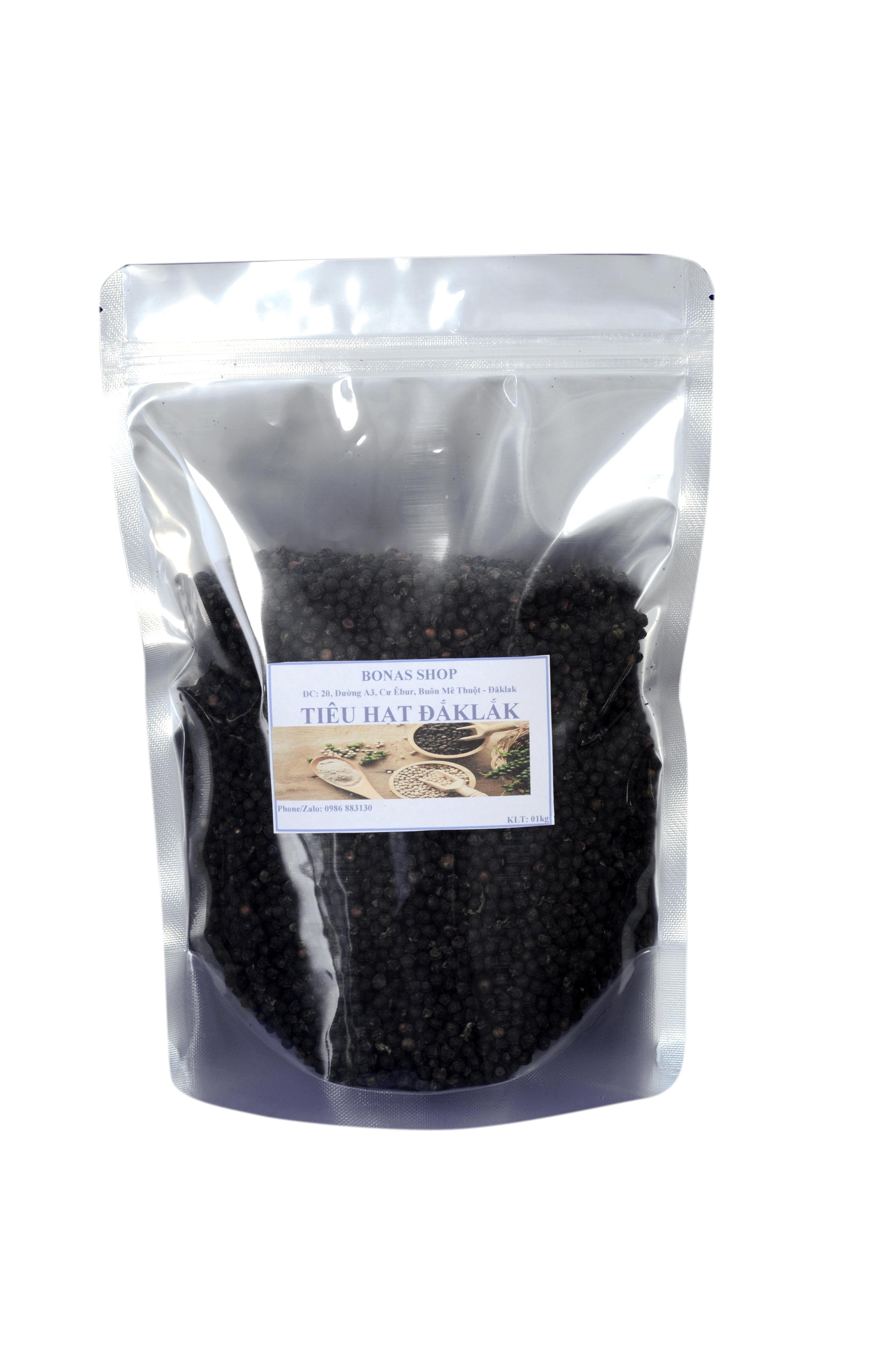 Tiêu sạch Đắk Lắk nguyên hạt, Tiêu cay, thơm chất lượng -1kg