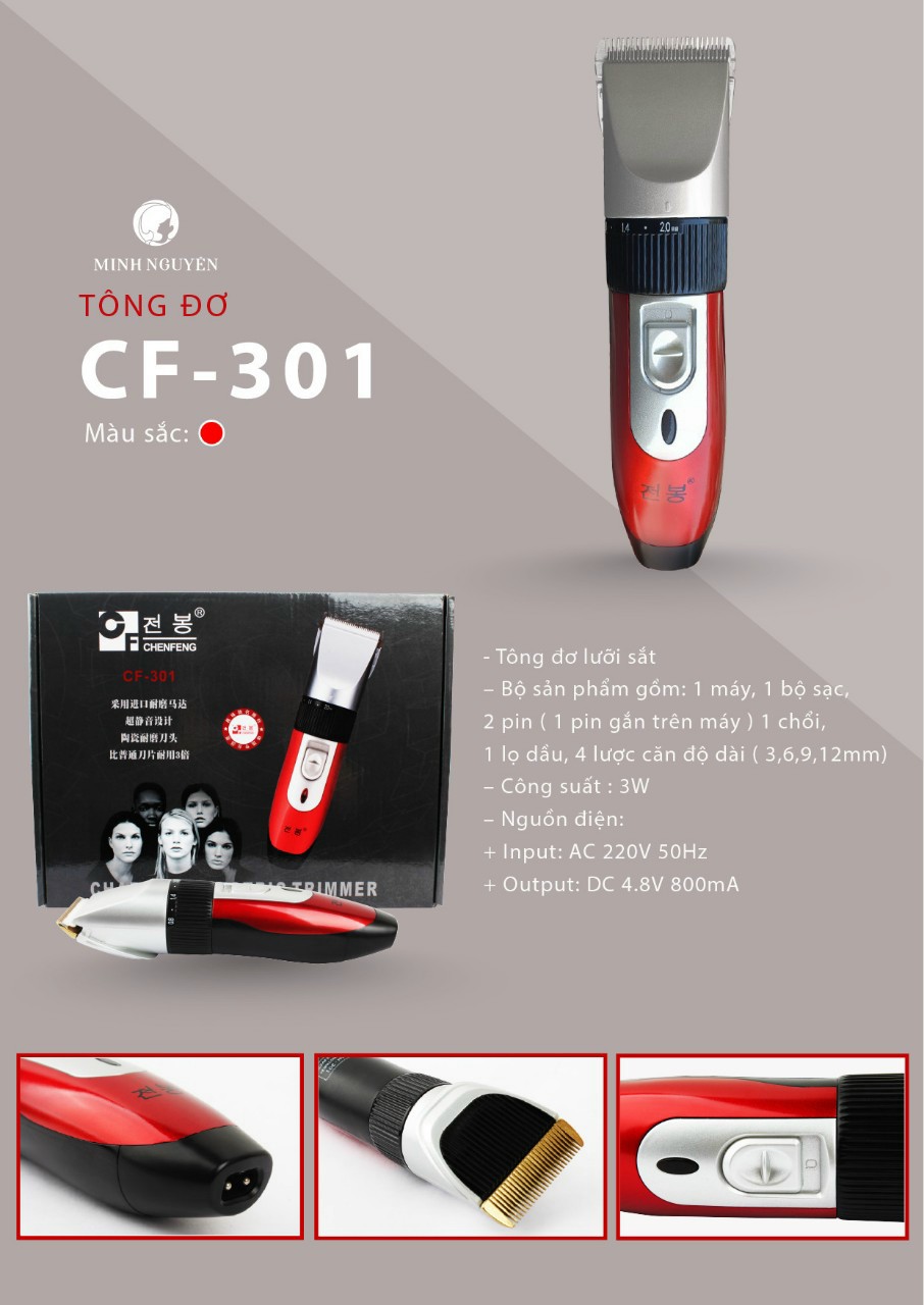 Tông đơ cắt tóc zolic cf-301