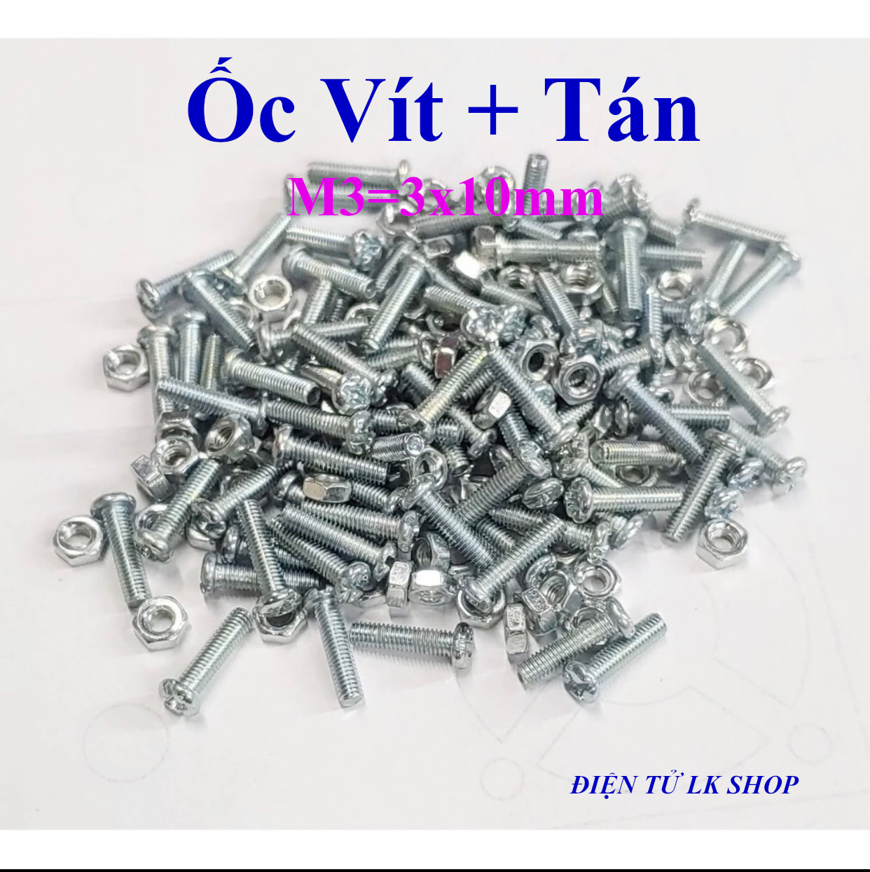 Ốc vít tán m3 3ly dài 1cm - điện tử lk shop
