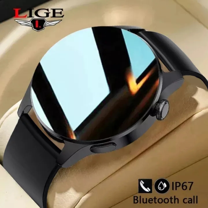 Đồng Hồ Thông Minh LIGE, Đồng Hồ Nam Tập Thể Dục Thể Thao Bằng Thép Không Gỉ Chống Nước IP67 Cuộc Gọi Bluetooth Thời Trang Mới Dành Cho Android IOS