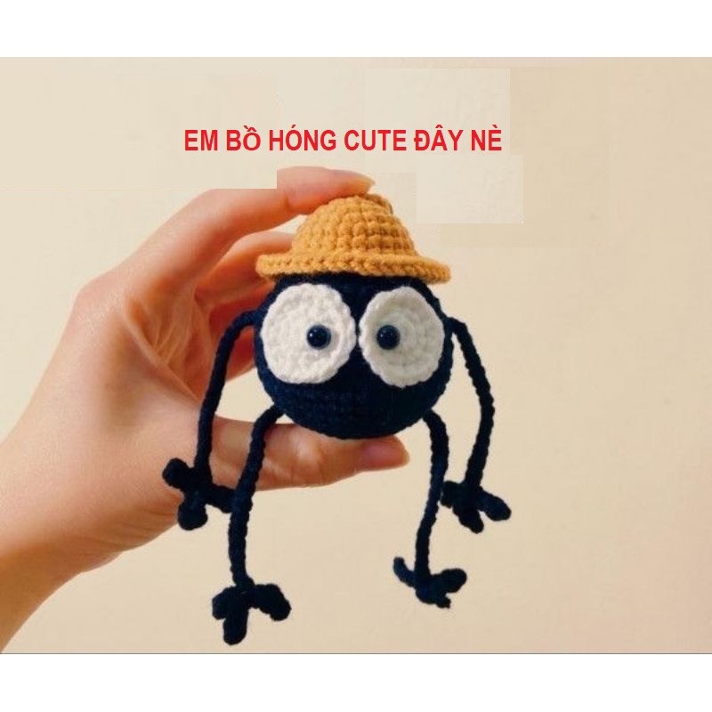 Móc khoá Bồ Hóng cute bằng len handmade, móc khóa sáng tạo, Tadaso