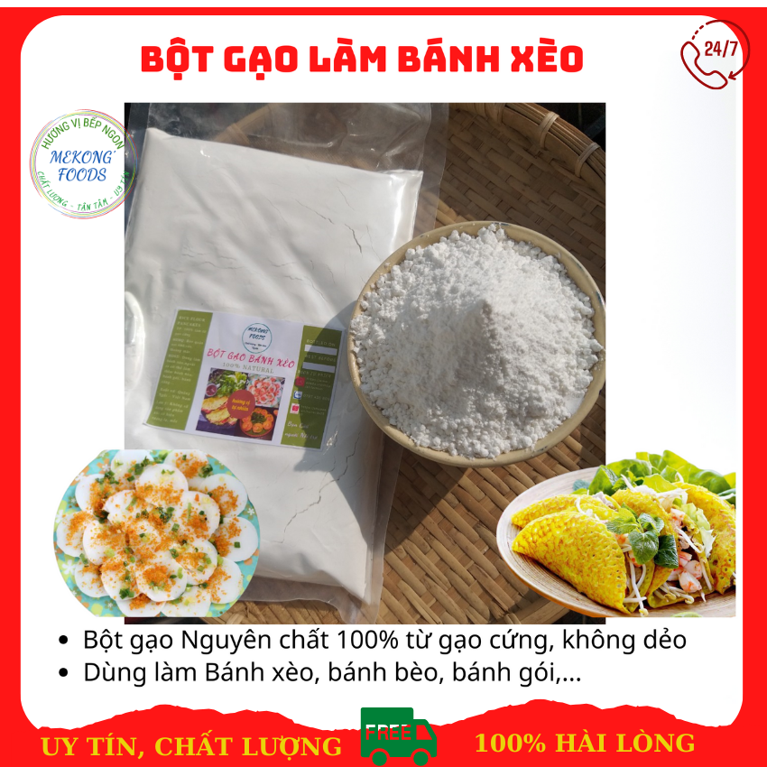 Bột Bánh Xèo gói 1000gr - Mekong Foods