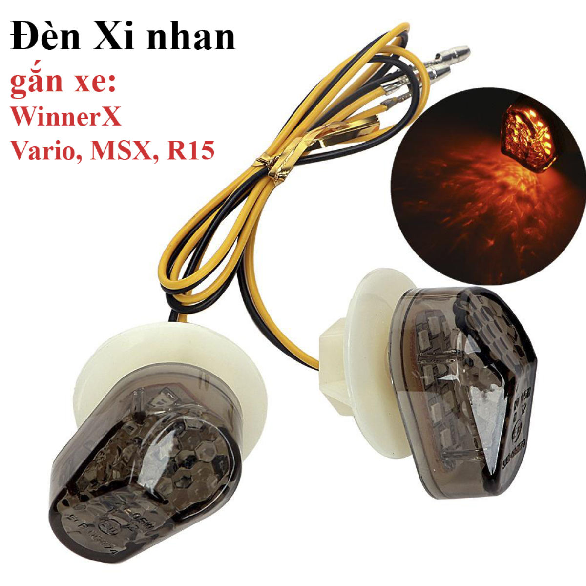 Đèn xi nhan Rùa cho Winner X, Vario, MSX, YAMAHA R3, R6, R15