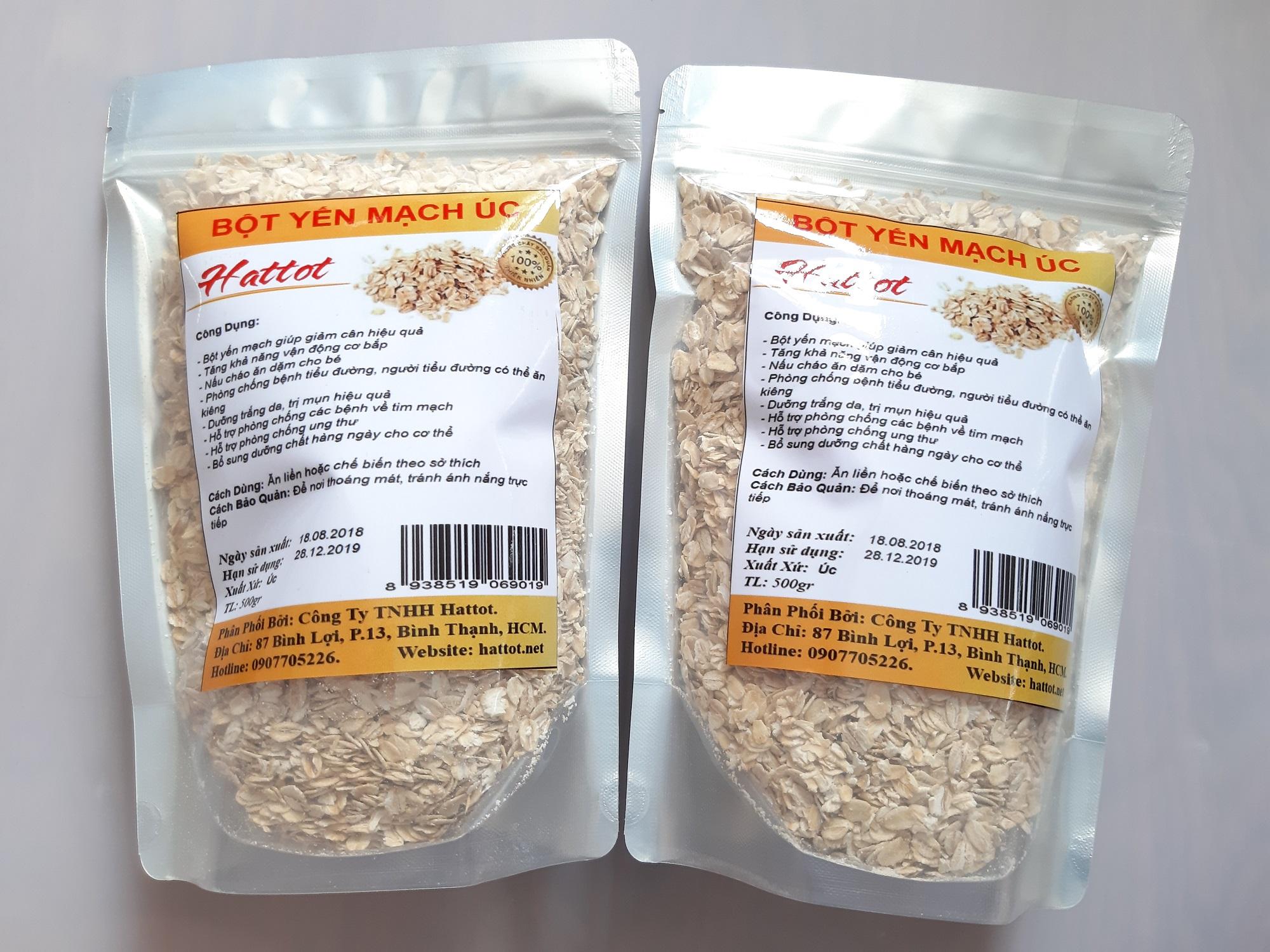 [HCM]Bột Yến Mạch Úc Nguyên Chất Cán Dẹt 1kg