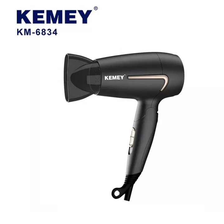 Máy sấy tóc gấp gọn 3 tốc độ sấy kemey km 6834