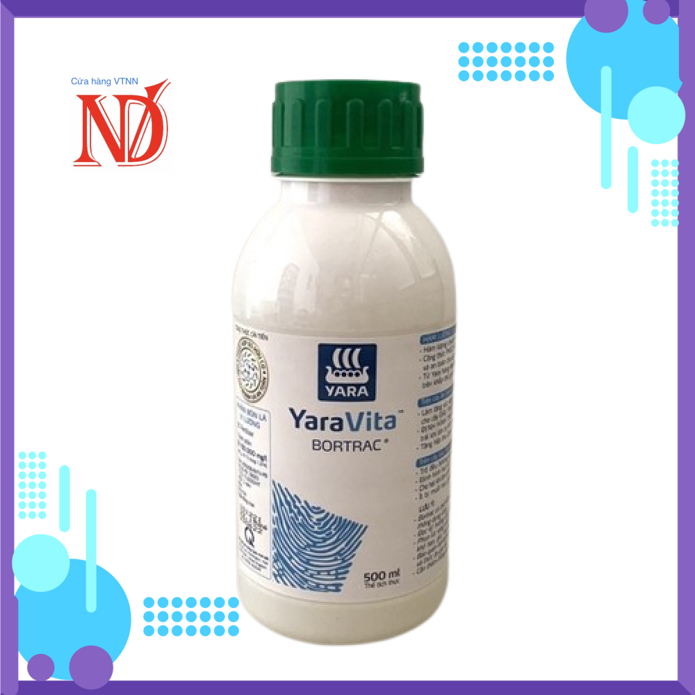 Hợp trí bortrac chai 500ml yara vita - phân bón lá vi lượng - đậu trái - chống rụng hoa và trái non