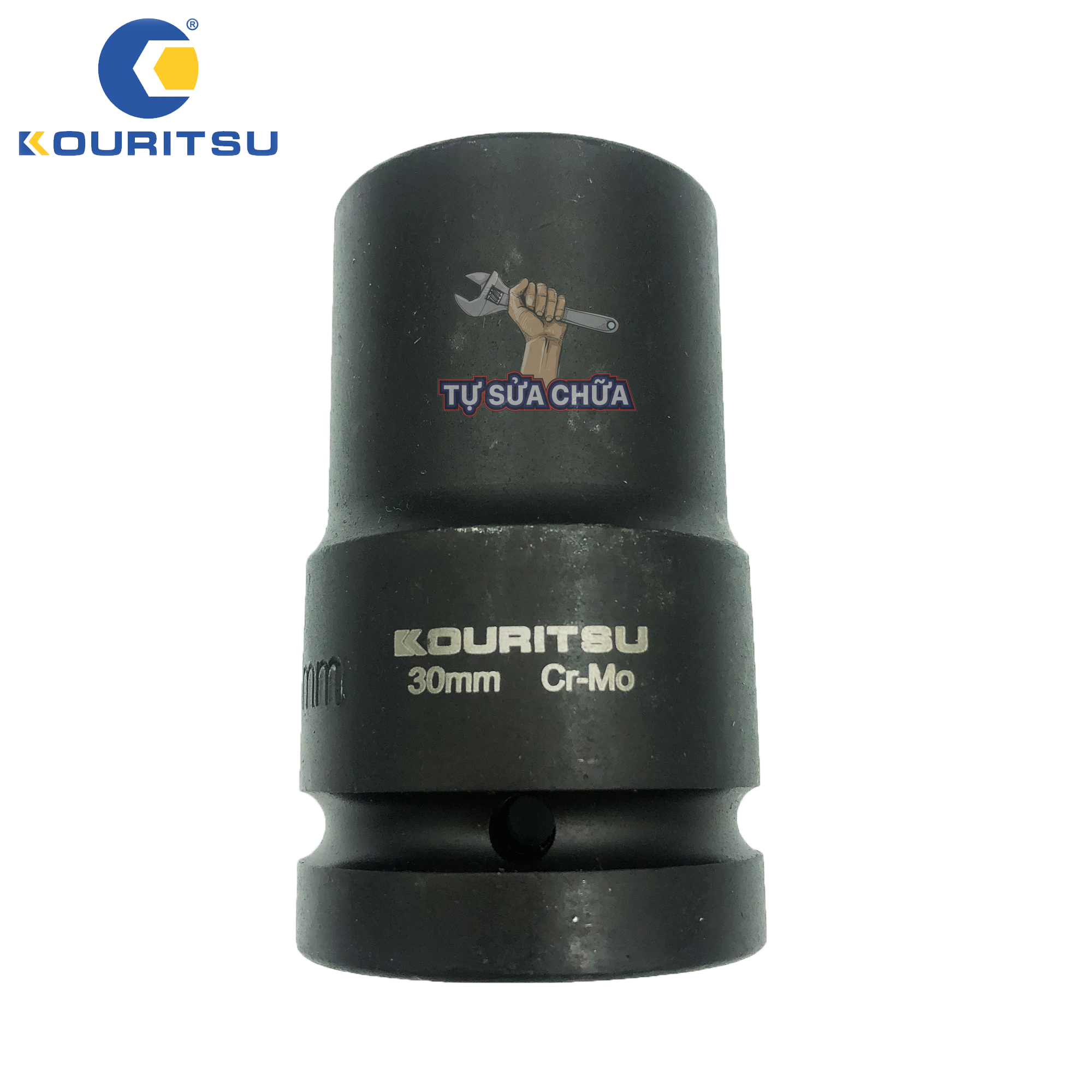 Đầu khẩu tuýp dài 1 inch 30mm Kouritsu thép Cr-Mo siêu cứng tương thích với máy mở siết ốc 1"