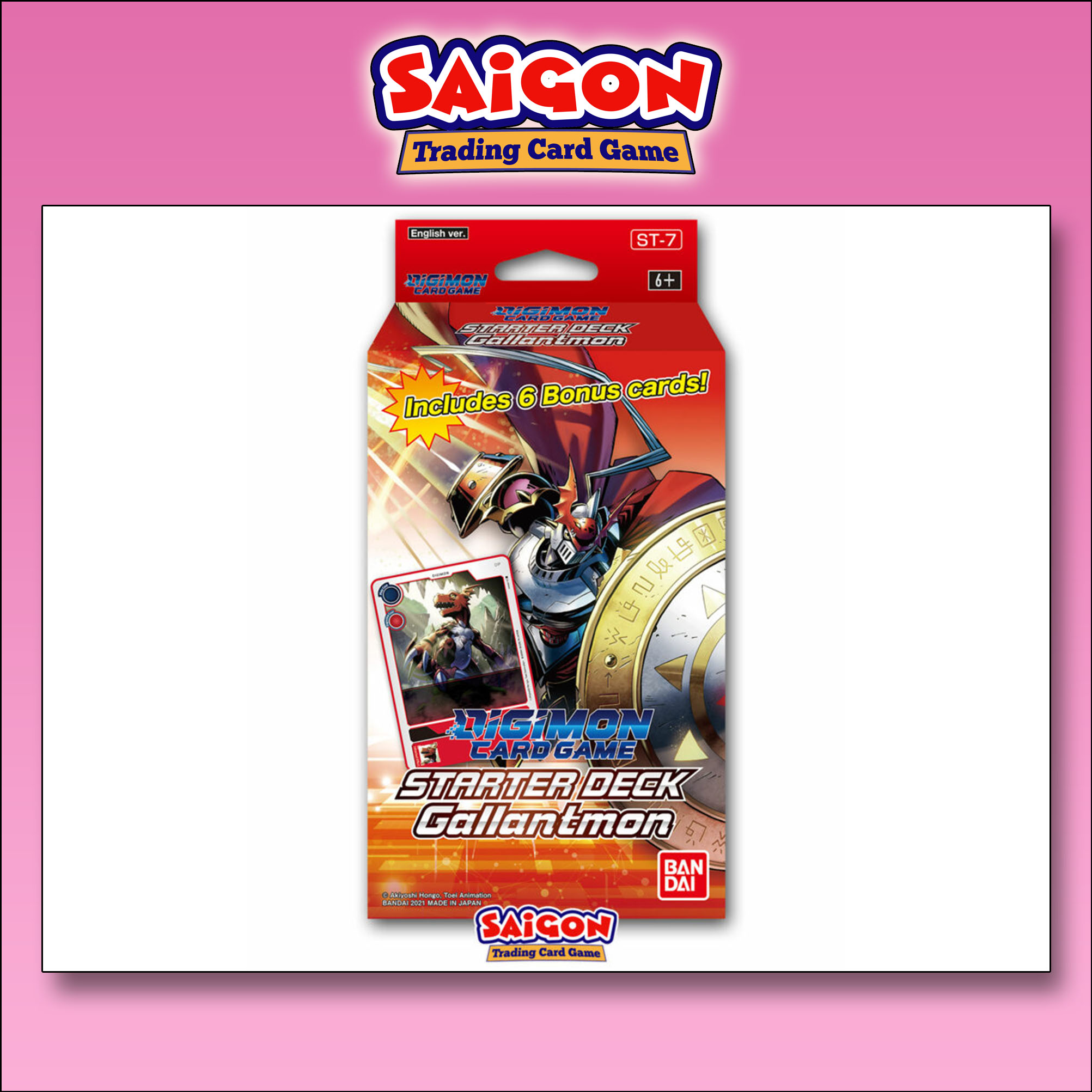 Bộ Bài Khởi Đầu Digimon Card Game phiên bản Tiếng Anh Starter Deck ST-7: Gallantmon - Chính Hãng Bandai - Nhập Khẩu Châu Âu