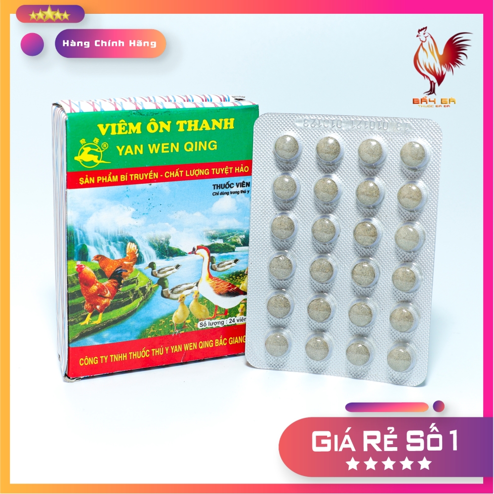 Viêm Ôn Thanh 25 hộp cho gà đá, chim cảnh