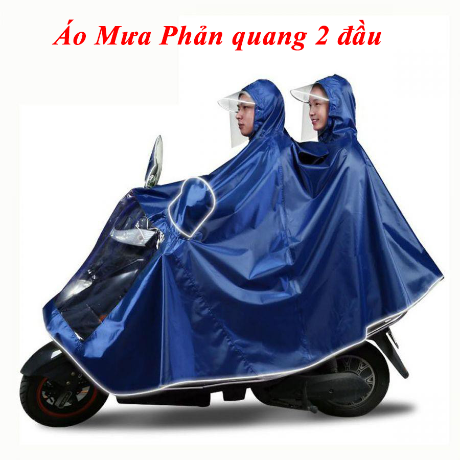[SALE OFF ] Áo mưa phản quang có kính che mặt 2 đầu Thành Nam