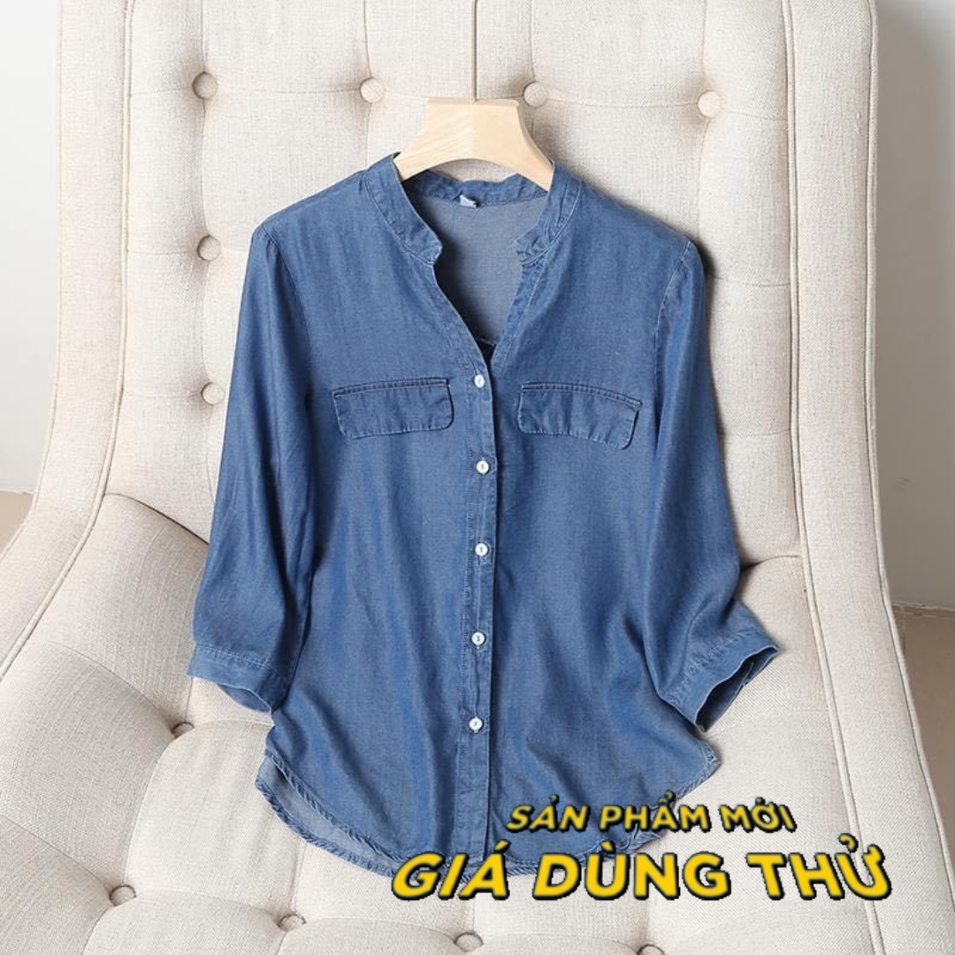 Sơ mi bò nữ dài tay somi jean nữ big size sơ mi bò bigsize nữ sơ mi jean nữ tay dài sơ mi denim nữ dài tay