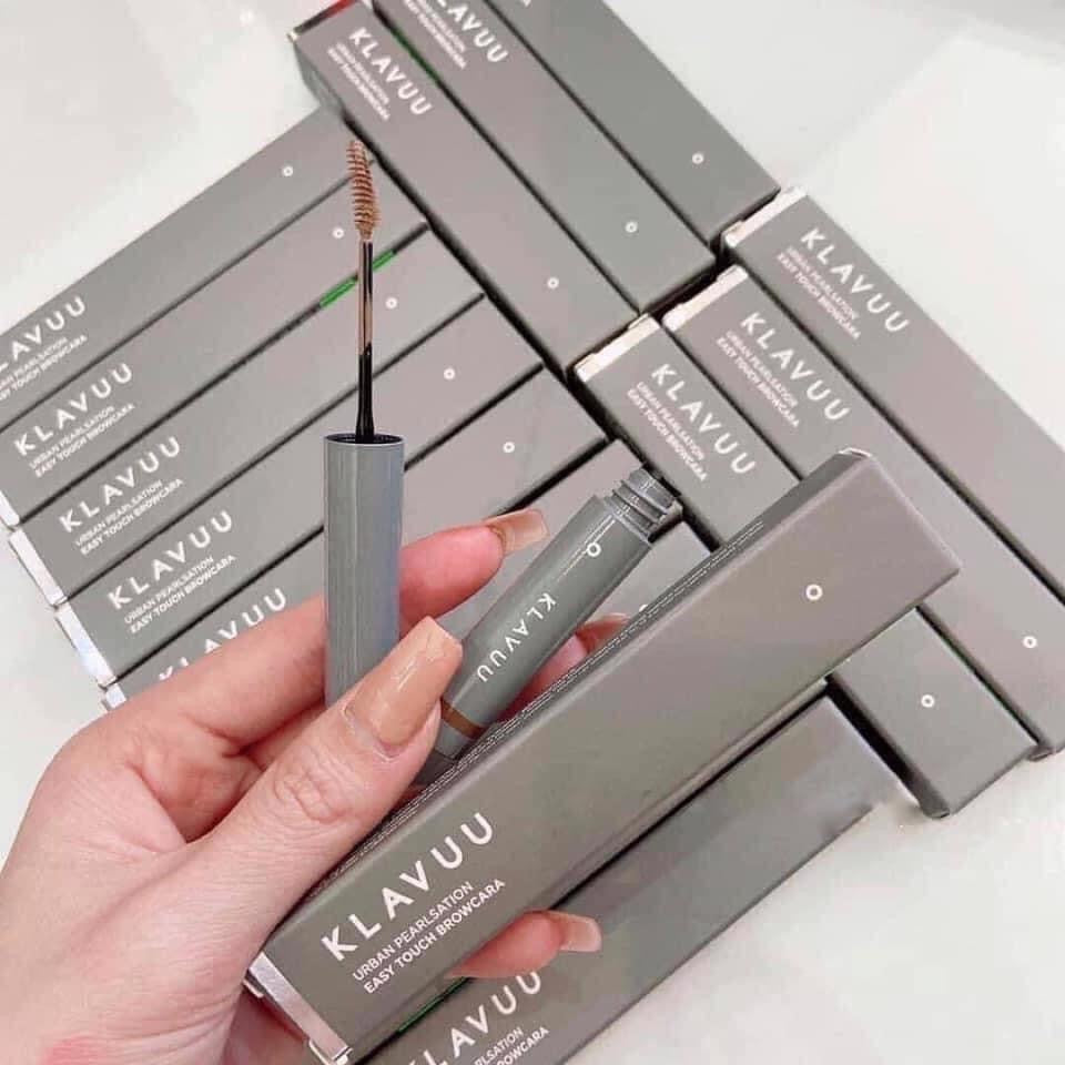 Mascara chải mày Klavuu màu nâu tối