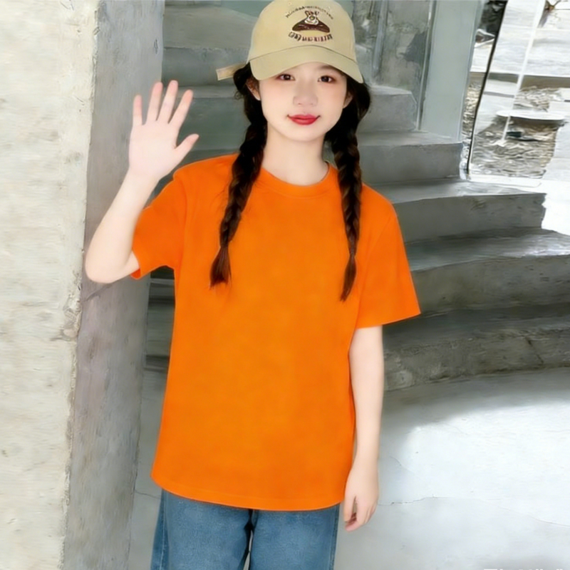 CODUnisex Trẻ em Hàn Quốc Áo ngắn tay cotton vàng 4-12 tuổi Dành cho chuyến đi mùa hè Phù hợp Hữu cơ Thoáng khí Thanh niên mềm mại2026 - 4