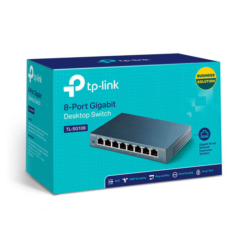 Switch 8 cổng 10/100/1000Mbps TP-Link TL-SG108